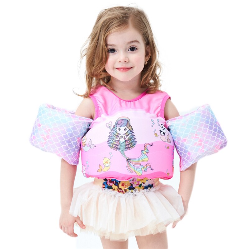 Kids Cartoon Boating Life Vest Surfing Ship Life Preserver For Girls Lovely Life Jacket Vest For Children Life Saving Wear 2-7 Y