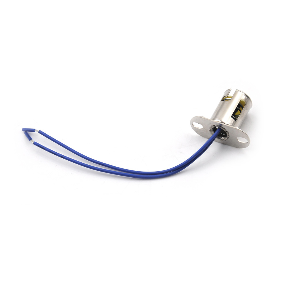 Portalámparas de Metal B15, casquillo B15D, base de soporte de lámpara de pie plano, casquillo Ba15d
