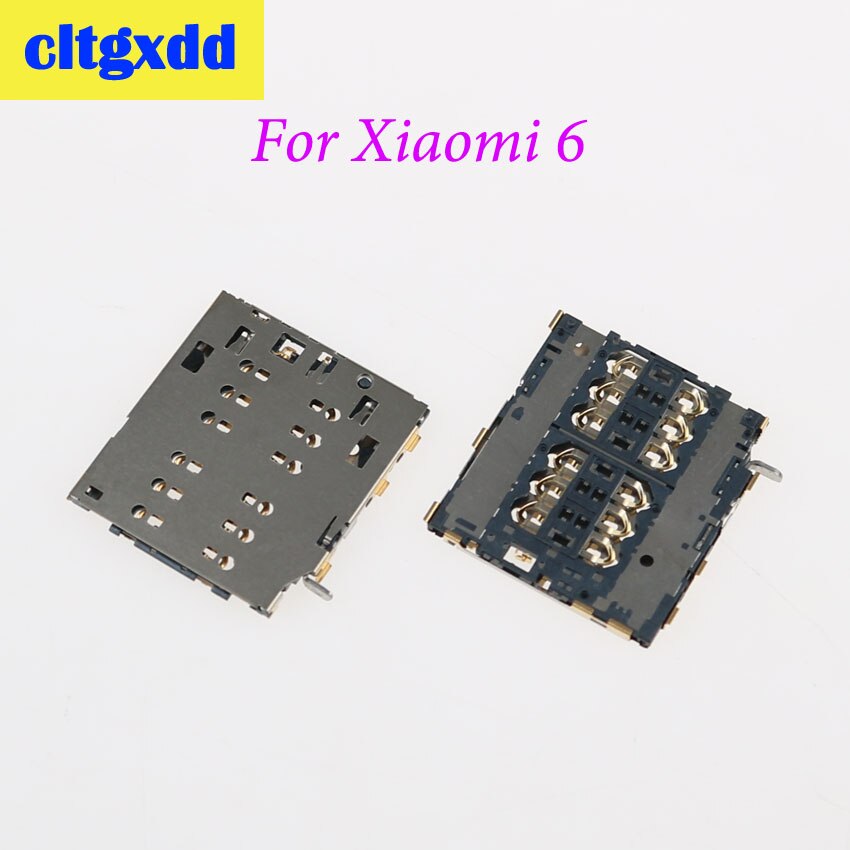 Cltgxdd voor xiaomi 6 m6 mi6 simkaartlezer socket houder tray sleuf connector telefoon vervangende onderdelen