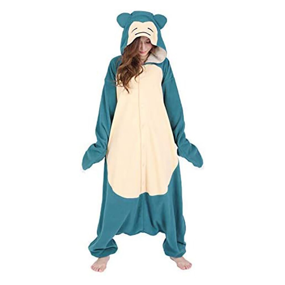 Animal Pattern Adult Teenagers Women Pajamas Home Warm Soft Overall Onepiece Night Home Jumpsuit Accessories