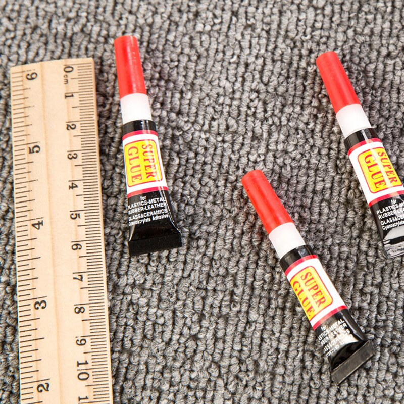 10pcs Liquid Super Glue Instant Strong Bond Leather Wood Rubber Metal Glass Cyanoacrylate Adhesive Stationery Store Nail Gel