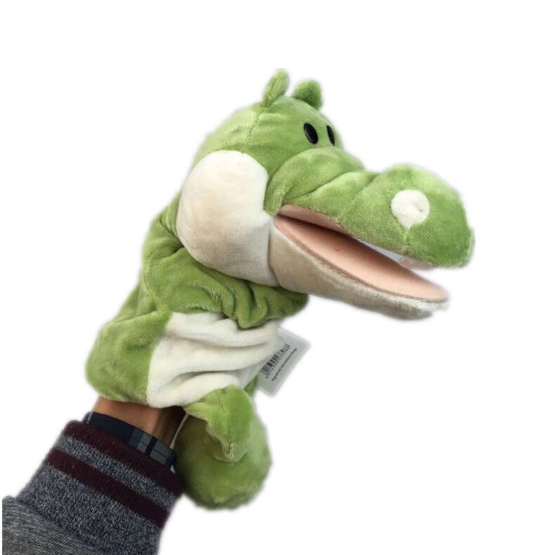 Nice Sexy Cute Cartoon Plush Daby Toy Nici Hippo Ladybug Wolf Giraffe Raccoon Crocodile Stereo Hand Puppet Daby Telling Story: crocodile