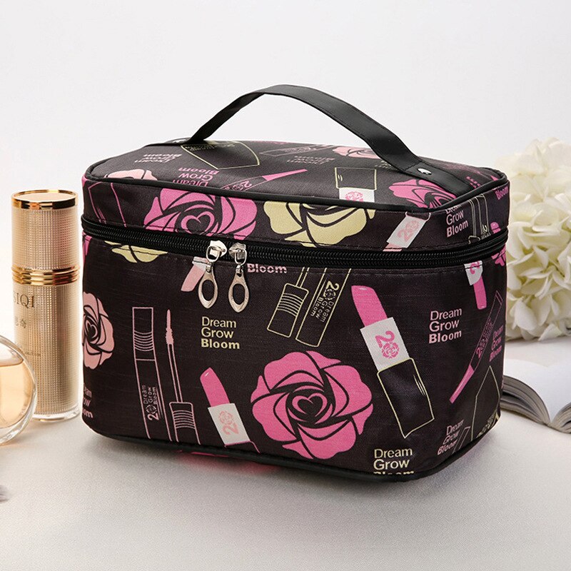 Bolsa Neceser multifuncional de viaje para cosméticos, bolsa de almacenamiento de gran capacidad, simple bolsa de limpieza y belleza impermeable, organizador de maquillaje: 01