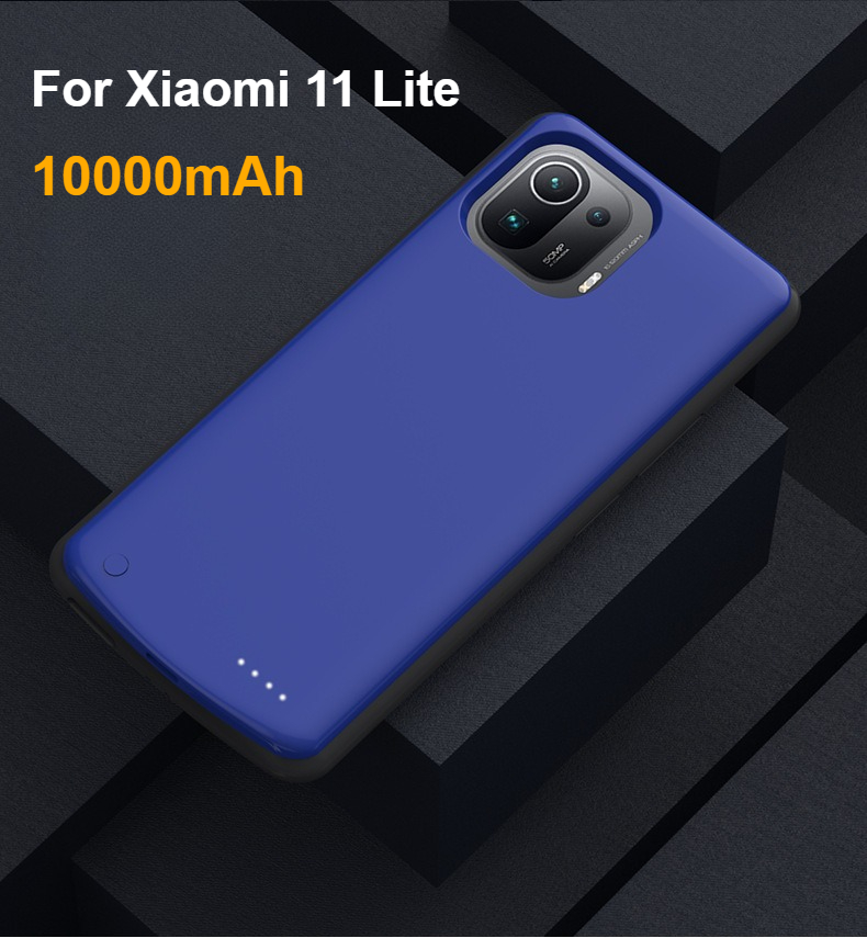 Verbesserte 10000 mAh Akku-Ladegerät-Hüllen für Xiaomi Mi 11 11 Profi/11 Lite Ultra Energie Bank Ladeabdeckung Makao Rama Rama: Elfenbein
