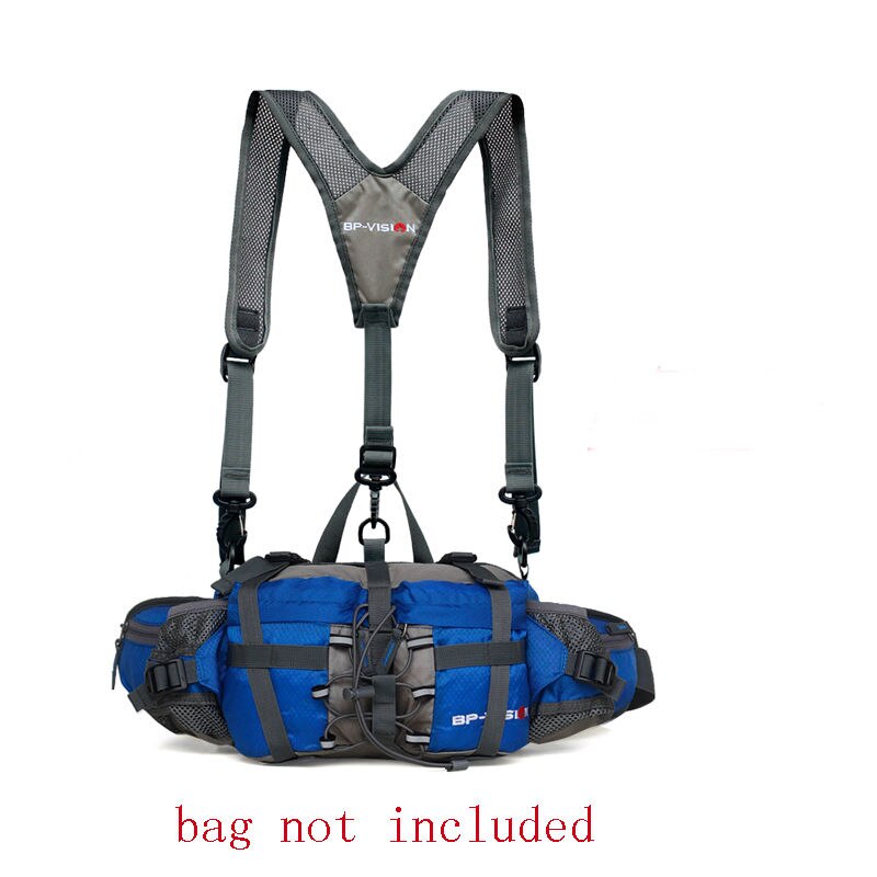 Taille pak dubbele schouderriem rijden dubbele schouder bretels reizen schouder