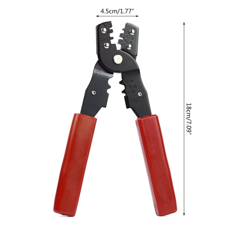 Herramienta de prensado de cables, crimpadora de cables, alicate de prensa de 170MM de longitud, pinza de prensado en frío, cortador de terminales de cableado Q84D