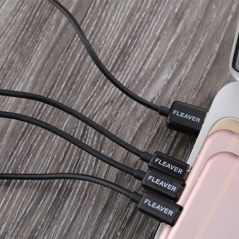 Cable Micro USB 3 en 1, Cable de carga de datos Micro USB para teléfonos android