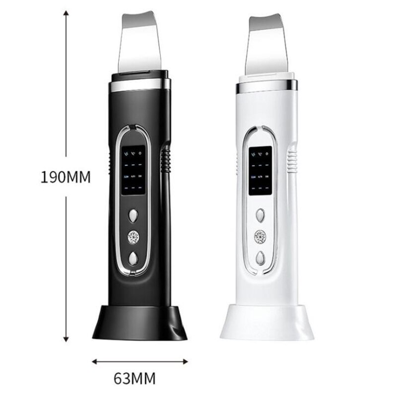 Máquina ultrasónica de limpieza Facial profunda, pala exfoliante, limpiador de poros faciales, máquina de estiramiento de piel Facial