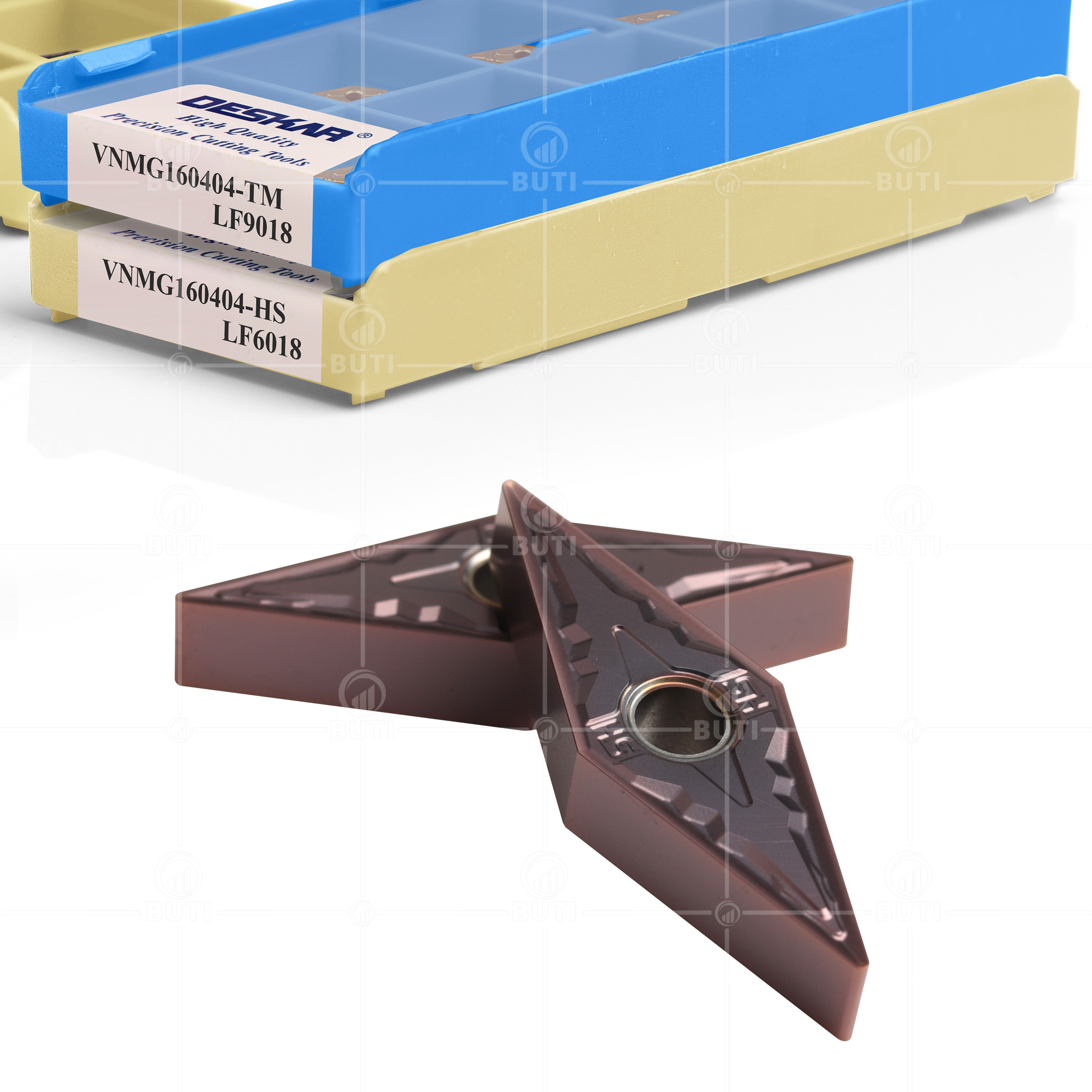 DESKAR 100% Original VNMG 160404 VNMG 160408 MS HS TM MA LF6018 LF6118 LF9018 herramienta de torneado CNC torno corte hoja de carburo
