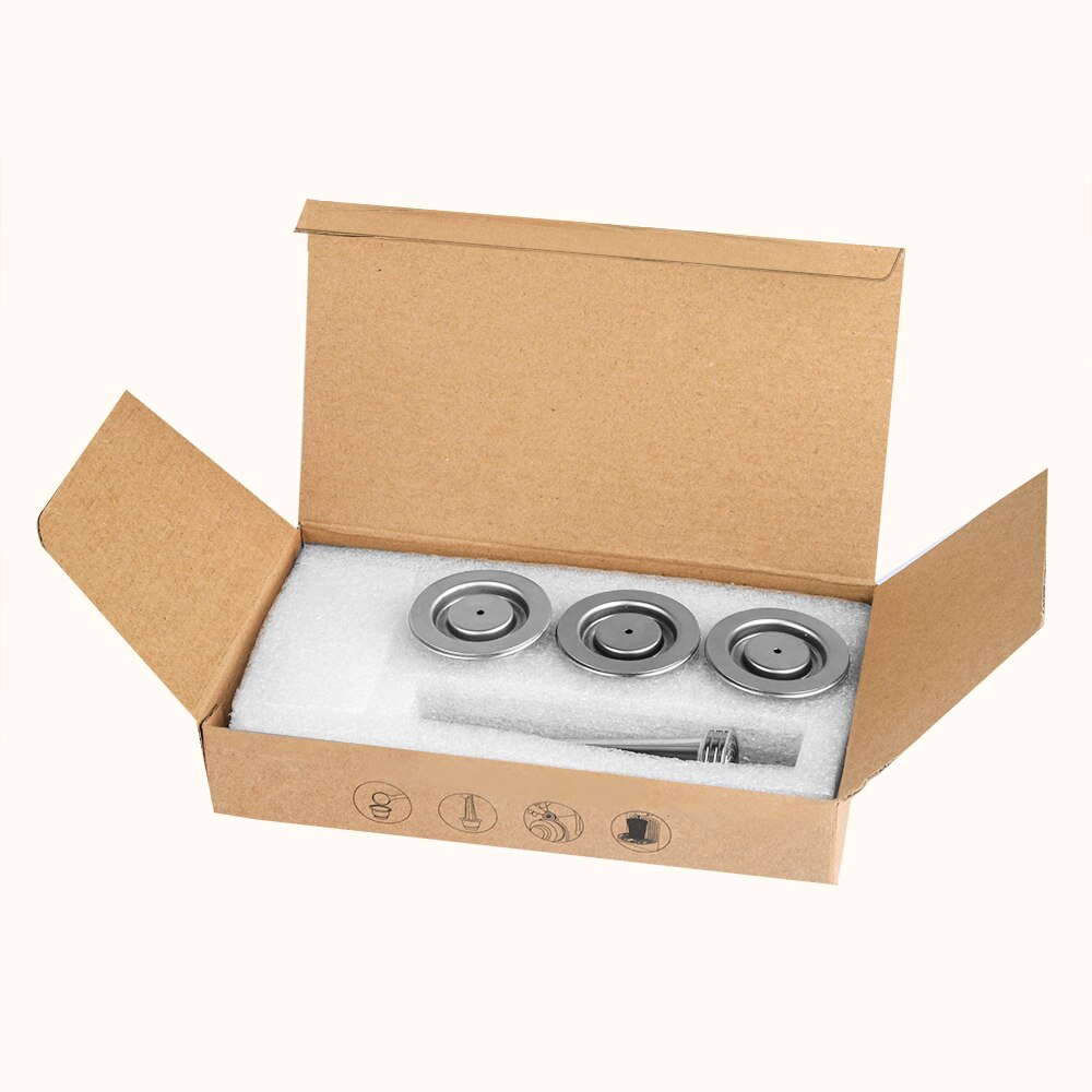 Upgrade Version Eco Friendly Packing Box For Nespresso Reusable Pod Refillable Capsule Environmental Protection: 3Capsules 1Tamper