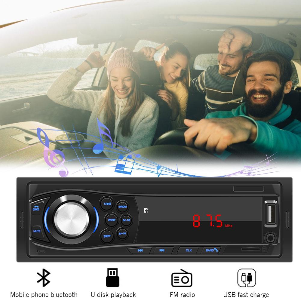 1 Din Auto Mp3 Speler Stereo Afstandsbediening Digitale Bluetooth Audio Muziek Stereo Autoradio Multimedia Speler Usb/Sd/AUX-IN