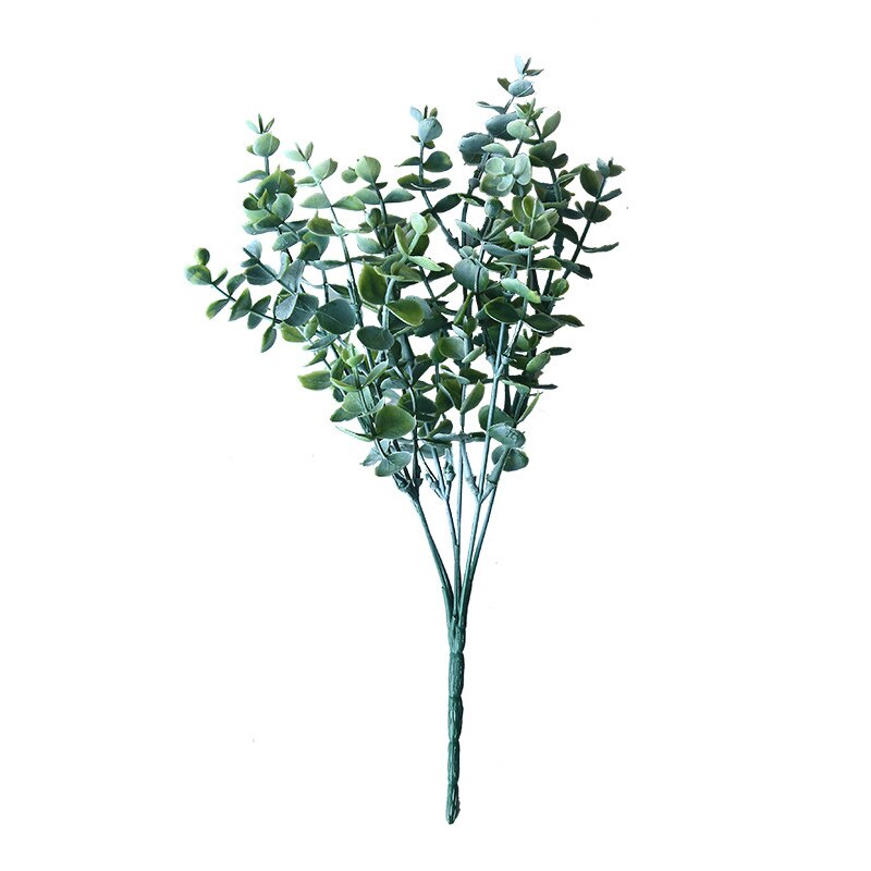 1pcs Simulation Eucalipto Single Artificial Eucalyptus Leaf Artificial Plants For Wedding Shooting Prop Home Decoration