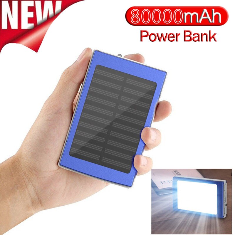 80000Mah Power Bank Grote Capaciteit Draagbare Telefoon Oplader Led Digitale Display Outdoor Reizen Voor Xiaomi Samsung Iphone Powerbank