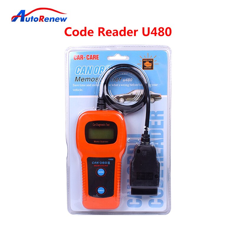 U480 OBD2 Tool Engine Scanner &amp; Code Reader OBD II Diagnostic Scanner Tools for Car/Trucks Diagnostic Tool PK ELM327