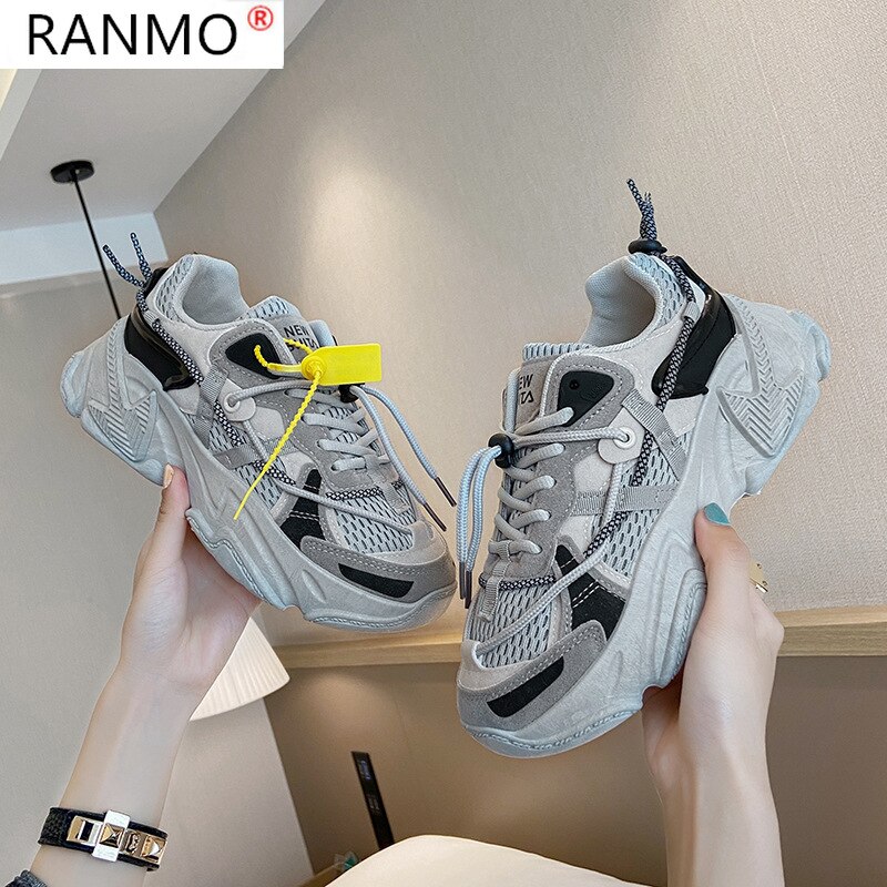 printemps grosses baskets femmes plate-forme Chaussures Basket Femme vulcaniser Chaussures femmes Chaussures décontractées Chaussures Femme