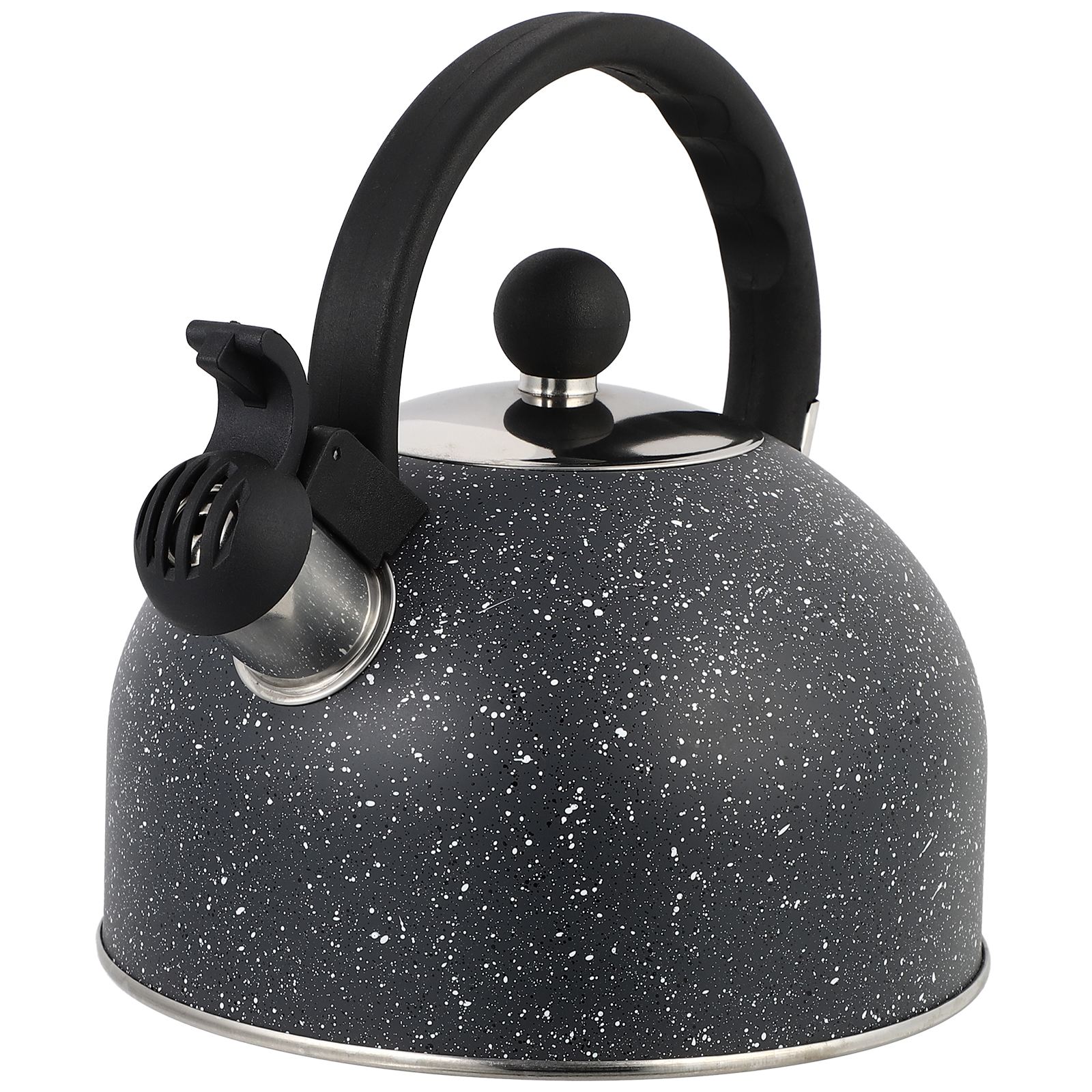 2.5L Stainless Steel Kettle Boiling Whistle Kettle Whistling Kettle Practical Teakettle Kitchen Gadget With Anti-Scalding Handle