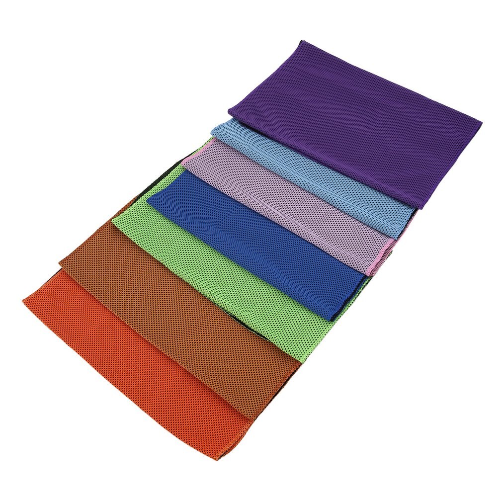 Koude Handdoek Zomer Sport Ice Cooling Handdoek Onderkoeling Koele Handdoek 90*35Cm Voor Kinderen Volwassen Dubbele Kleur Koel handdoek