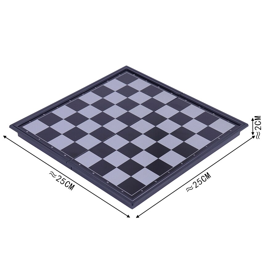 Juego de ajedrez Medieval de , 32 piezas de ajedrez de oro y plata, juego de mesa magnético portátil