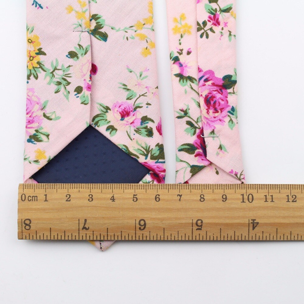 Bomull rose herre fargerike slips slips slips smal krysantemum slim mager cravate smale tykke slips 6cm
