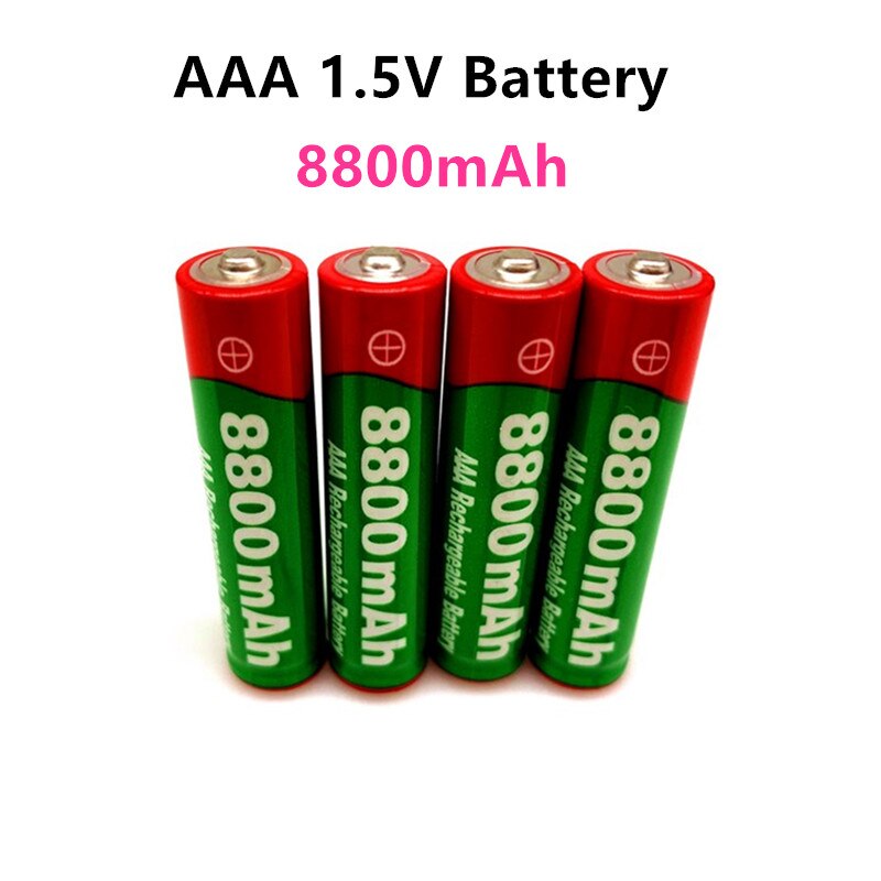 1.5v aaa uppladdningsbart batteri 8800 mah aaa 1.5v alkaliskt uppladdningsbart batteri för led -leksak  mp3 vänta