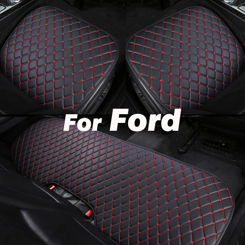 Universal Car Seat Cover PU Leather Auto Cushion Protector Mat Interior Parts For Ford Focus ST RS SE ST170 ST225 ST250 ST300