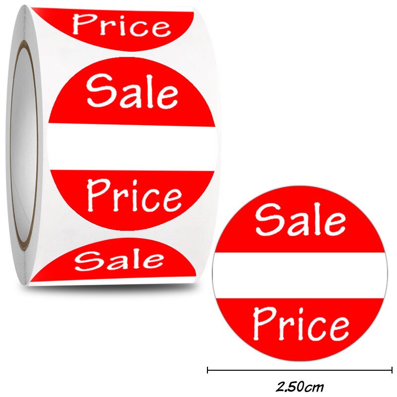 25mm &quot Price" Handwritten Price DIY Sticker for Store Label Bake Cake Seal Price Sign for Fine Merchandise Sticker
