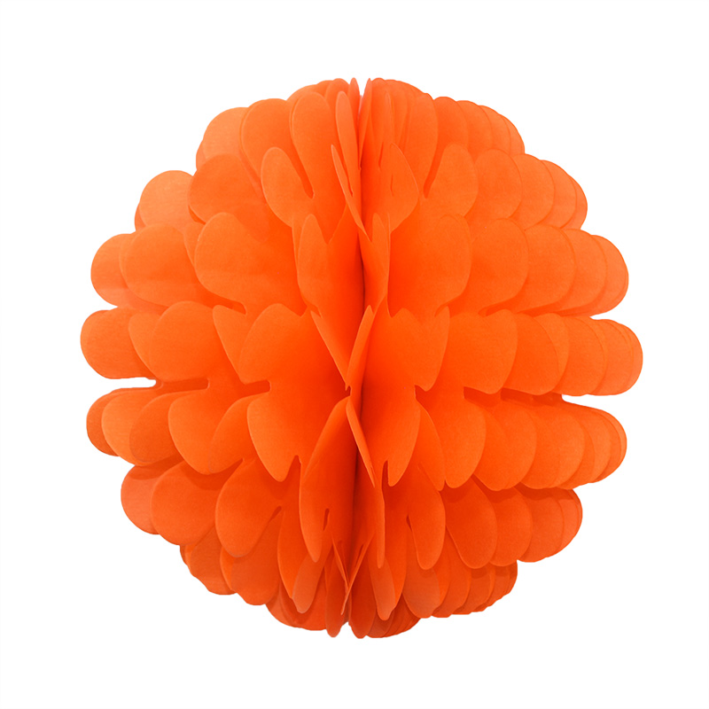 1 pc 20/25 cm Papier Bommel Blume Ball Heimat Hochzeit Dekoration Baby Dusche Geburtstag Partei Liefert Dekorative Papier pom Poms: Orange / 25cm