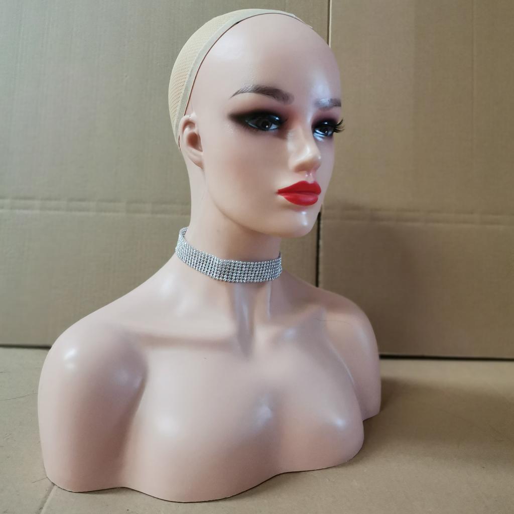 Wig Display Head 20.5inch Head Wig Model Making Mannequin Head Hat Headwear