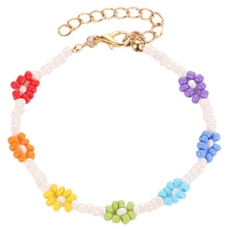 1pc Böhmischen Stil Blume Perle Dekor Armbinde Nette Einstellbar Perlen Armbinde Charme Armbinde Schmuck Zubehör: 5