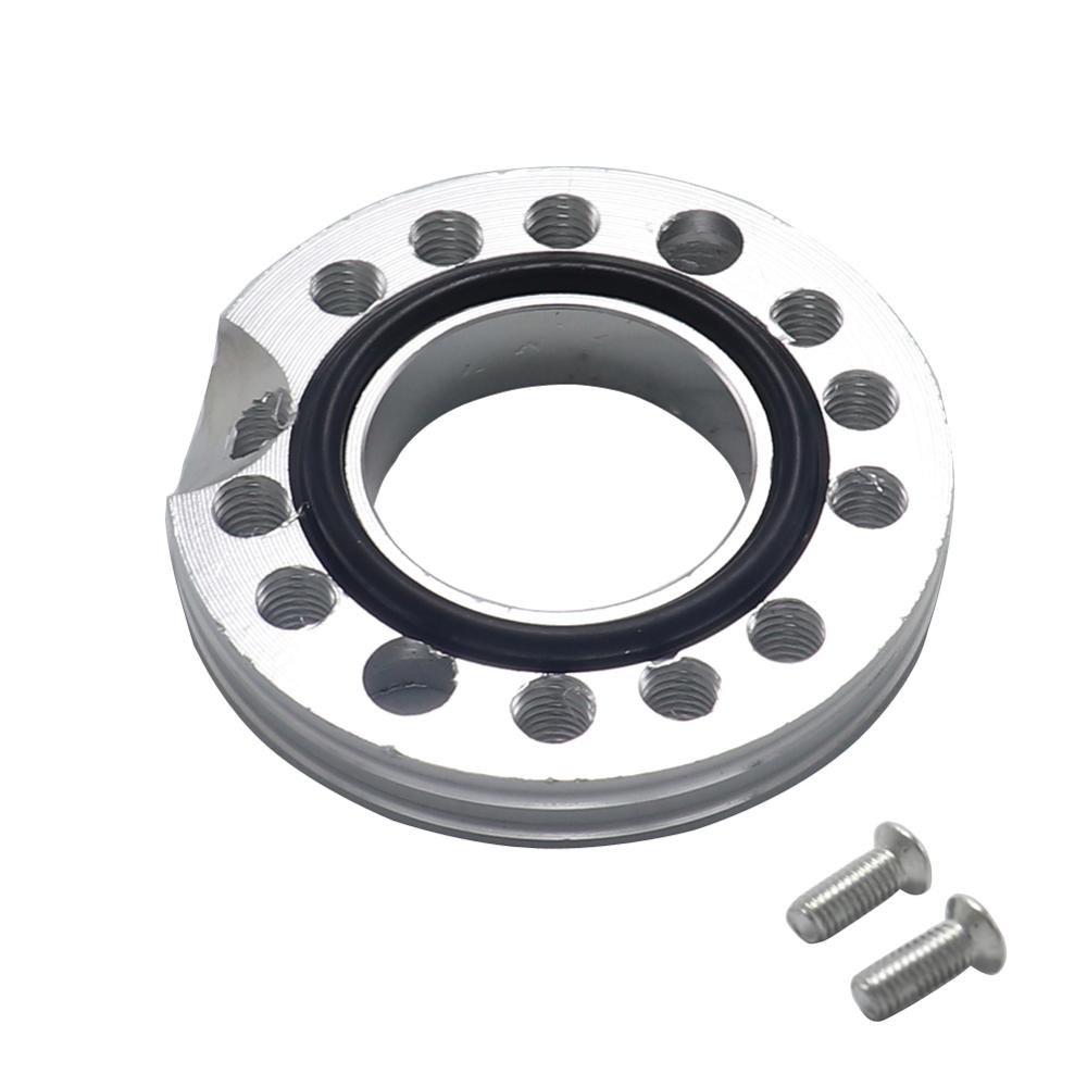 28mm CNC Carb Adjuster Carburetor Inlet Manifold Spinner Plate Adaptor For Pit Dirt Bikes Buggy: silver