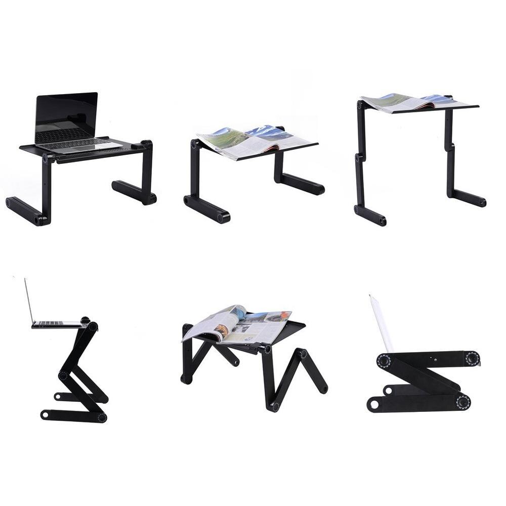 Verstelbare Aluminium Laptop Bureau Ergonomische Opvouwbare Laptop Stand Desk Stand Vented Stand Met Muismat