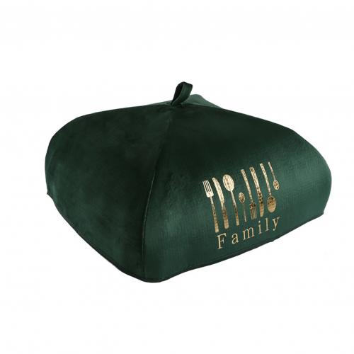 Foldable Heat Preservation Dust-proof Dining Table Food Cover Tent Kitchen Tool: Atrovirens M