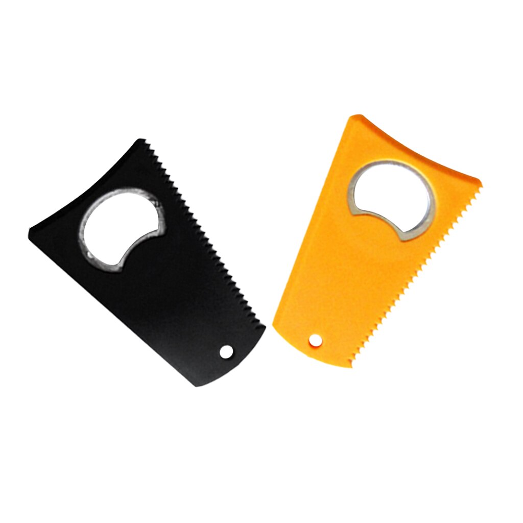 2 stk abs surfebrett skimboard surfe voks kam rense/fjerne/vedlikeholde verktøysett: Oransje svart