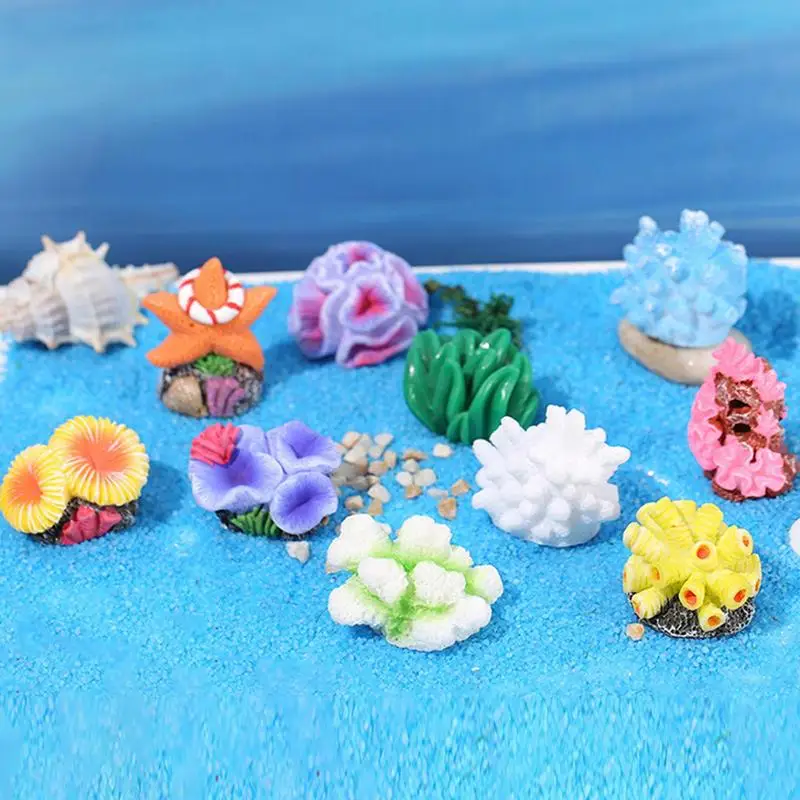 Klein koraal aquarium decor Tiny Sea Coral kunstmatig decor aquarium decor voor aquarium aquarium dierenterrarium en familie