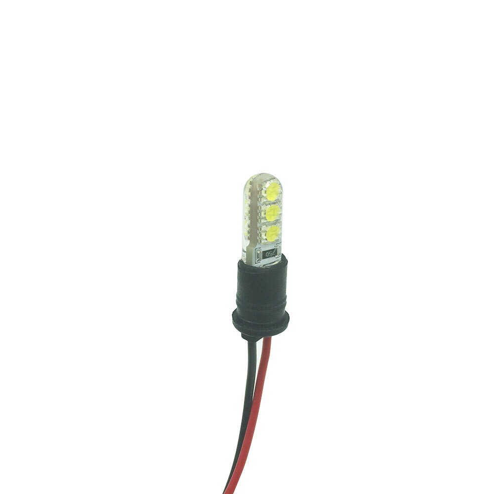 50 stk  t10 stik læselys plade lampe dør instrumentbræt lys ledning  t10 adapter stik sort auto pære fatning universal