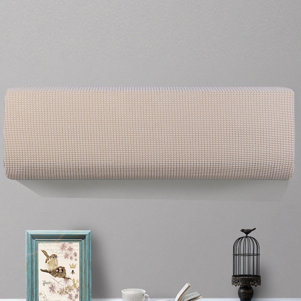Housse de protection Anti-poussière pour climatiseur, en polaire, élastique, pour montage mural, facile à nettoyer, décoration de la maison: 01 / 88-95cm