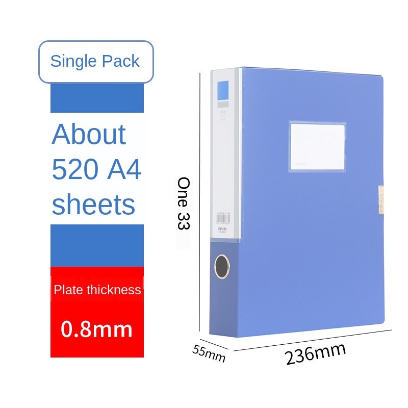 File Box A4 Tfile Box Glued Data Box Folder Storage Box File Set Multiple Specifications: Style