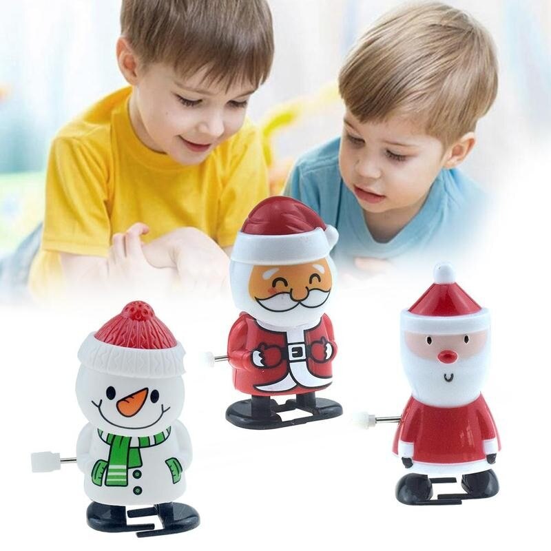 1pc schattige opwindbare kerstfiguren, kerstmodel, kerstman met hoofdschuddend speelgoed, feestartikelen