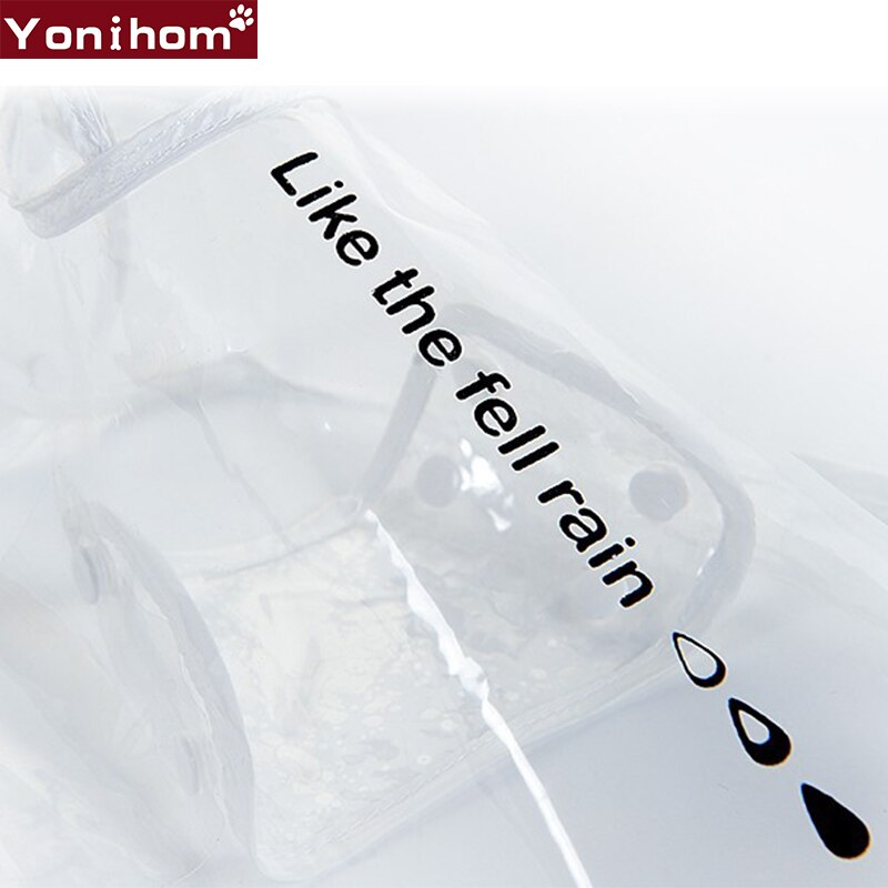 Vattentäta kläder för hundar husdjurskläder hundregnrock transparent regnkappa vattentät husdjur regnrockar små hundkläder xs -2xl
