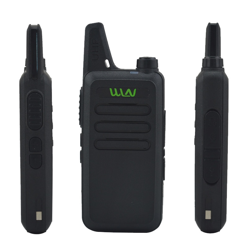 2 uds x ganar KD-C1 negro/blanco 16 canal Ultra-delgada mini Walkie Talkie de UHF 400-470 MHz de Radio de jamón