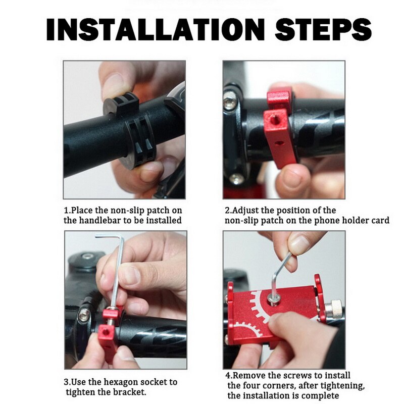 Aluminum Bicycle Phone Holder For Smartphone Outdoor Adjustable Support GPS Bike Phone Stand Mount Bracket Bicycle Accessories