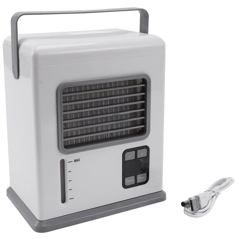 Usb/batería de doble uso Mini aire acondicionado enfriador portátil Mini ventilador temporizador Personal enfriador de aire