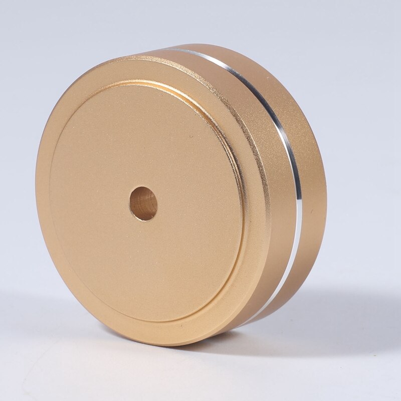 4 pçs pés de isolamento plataforma giratória almofadas alto-falante de alumínio picos suporte pé cones base esteira para áudio amplificador de som