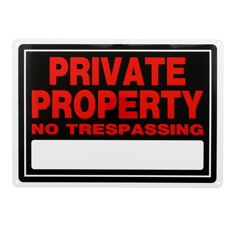 10"X14" SIGN,Home Hardware Signs, Letters & Numbers Signs: PRIVATE PROPERTY
