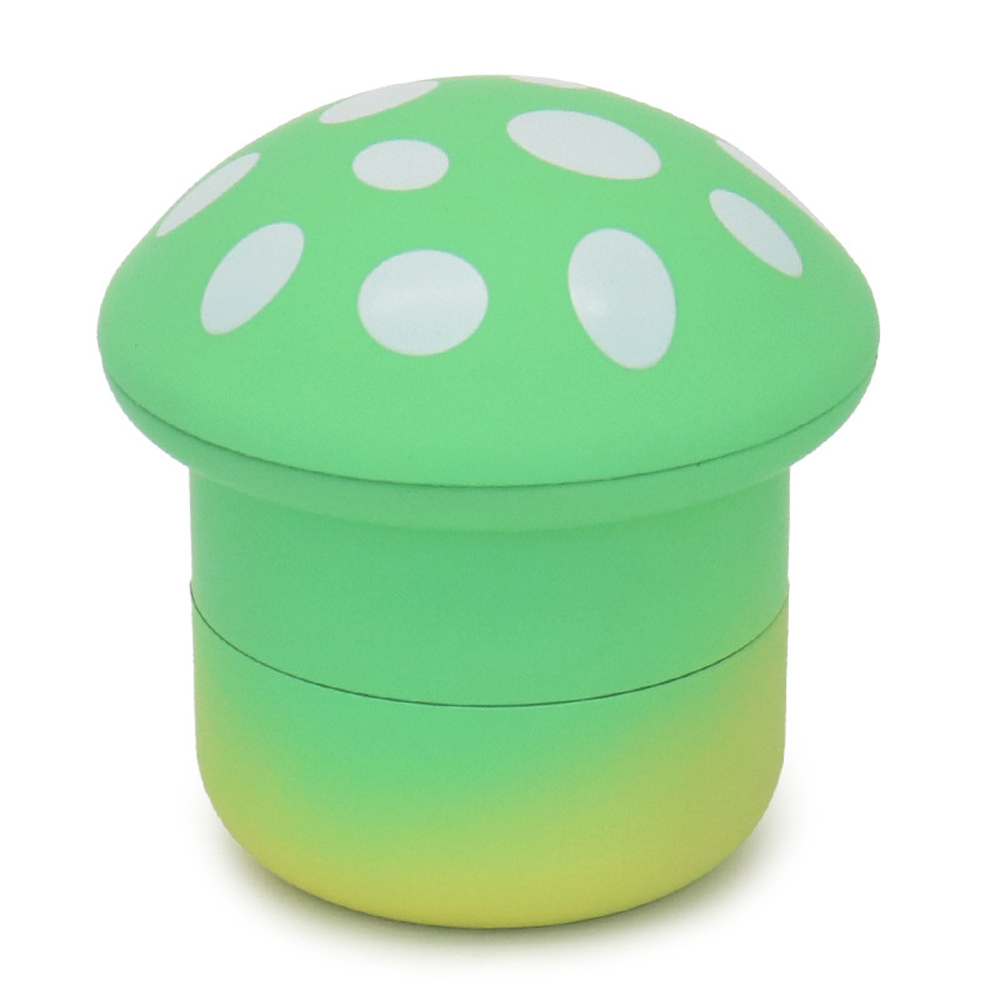 Grand broyeur métallique pour herbes, 70MM, en forme de champignon, pour fumée, 4 couches, pour épices, plastique et métal durables: green