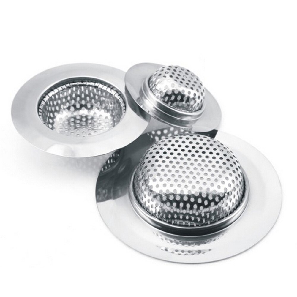 2 Stuks Rvs Keukenapparatuur Riool Handig Filter Vergiet Spoelbak Afdruiprek Riool Keuken Theepot Voorkomen Stopper