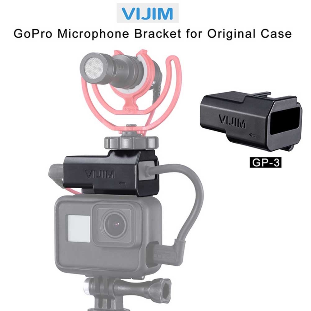 Microfoon Beugel Adapter Statief Uitbreiding Mount Actie Camera Case Accessoires Draagbare Quick Release Voor GoPro Hero 7 6