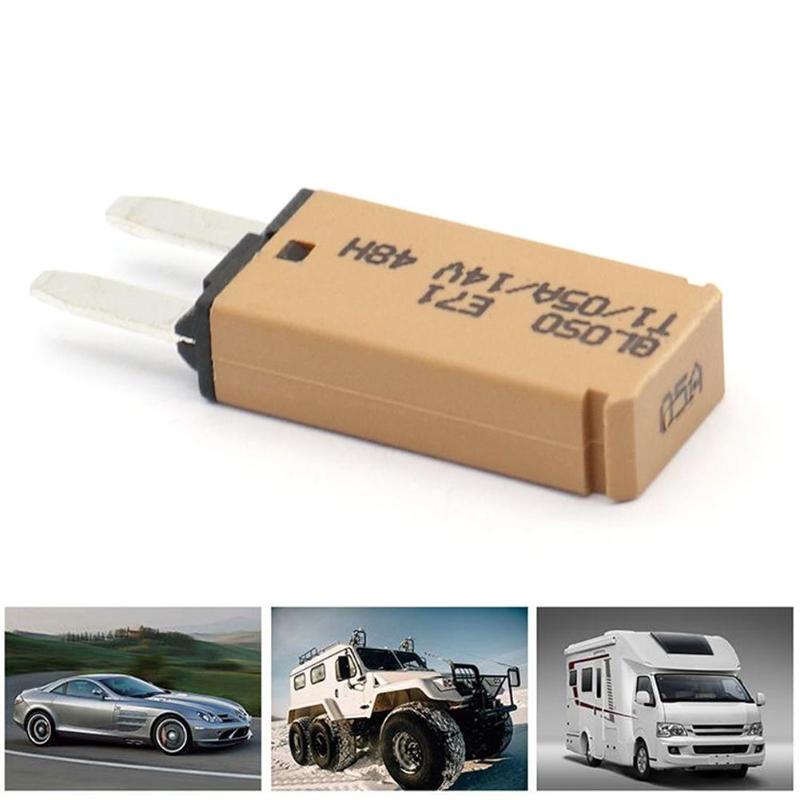 Tamanho DC 14 VODOOL S V Carro Auto Reset Fusível Mini 5A/7.5A/10A/15A/20A /25A/30A ATM Lâmina Fusível Disjuntor Para Auto Car Truck Boat