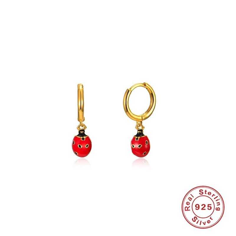 CANNER Fruit Design smalto pendenti orecchini a cerchio per donna simpatici ciondoli creazione di gioielli fai da te ciliegia fragola orecchini accessori: 3