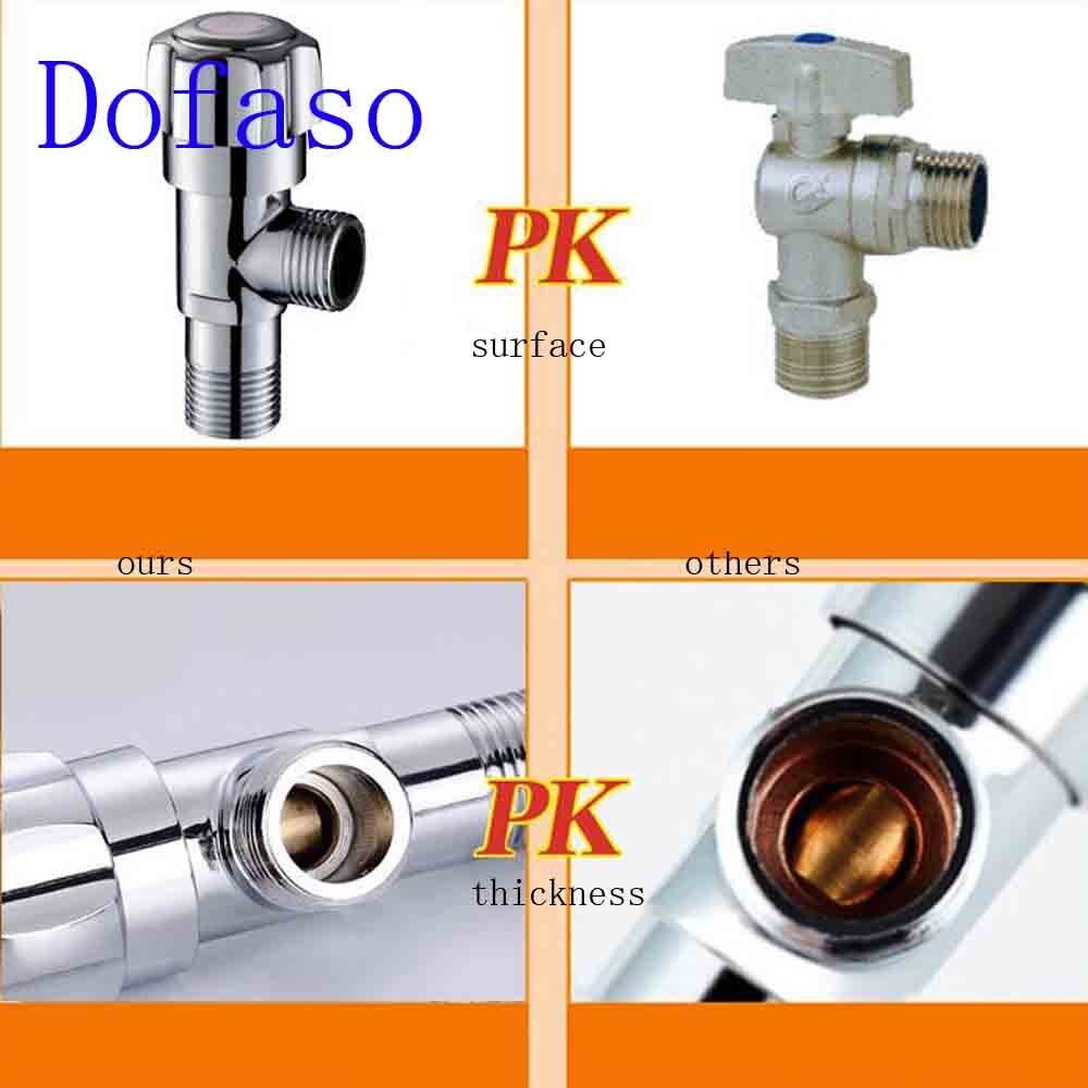 Dofaso ventil armatur type krom toilet bidet bruseventil krom poleret solid badeværelse bruser vandhane  g1/2 vand